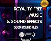 5000+ Royalty-Free Music & Sound Effects – Ultimate Audio Bundle for Creators
