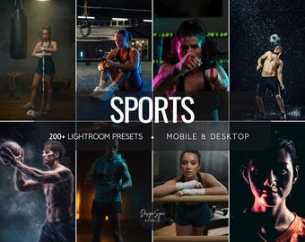 Sports Lightroom Presets | 15 Action Filters | Mobile & Desktop | Dynamic Motion Edits | Instant Download