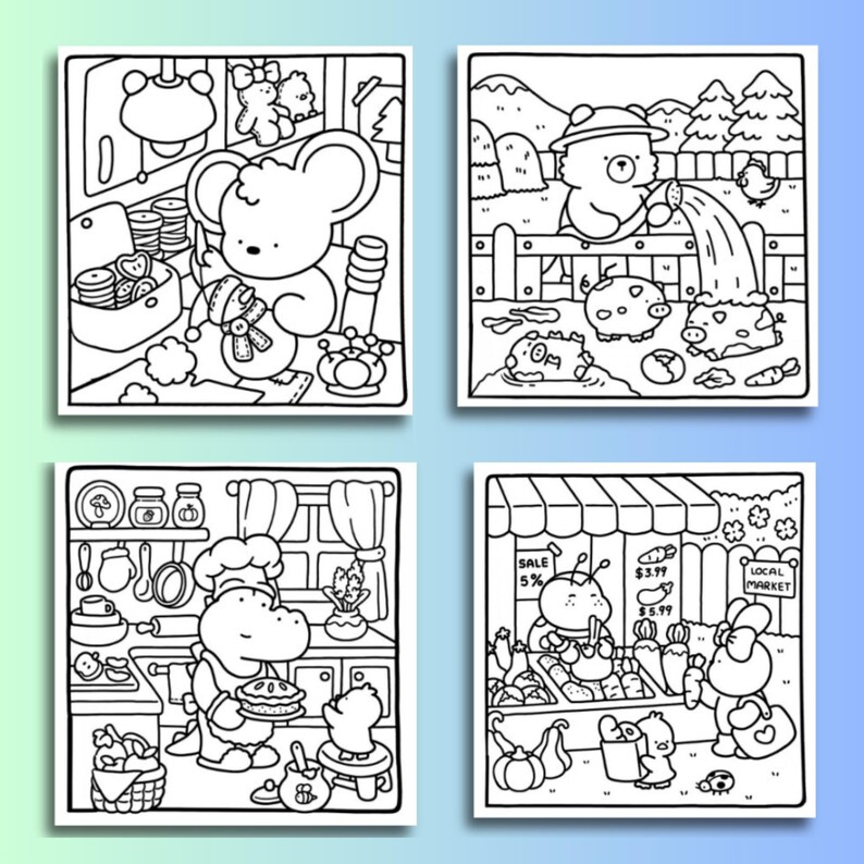 Coloring Books Bundle, Coco Wyo Digital Coloring Pages PDF, Girl ...