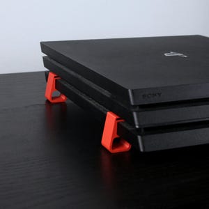 Feet for PS4 Pro, PS4 Slim and PS4 Fat - Better Ventilation and Display of Console