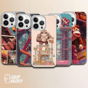 Donkey Kong Phone Case Arcade Nintendo cover for iPhone 17, 16, 15, 14, 13, Samsung S25 Edge, A15, S21, S23, Pixel 10, 9A, 8 Pro and more