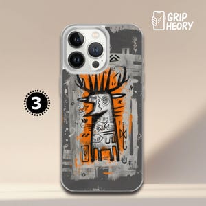 Basquiat Animal Totem Art Phone Case | Street Art Graffiti Cover for iPhone 17 16 15 14, Samsung S25 S24 Ultra, Google Pixel 10 9 Pro XL 3