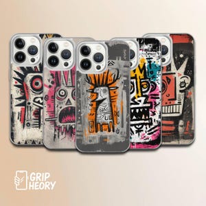 Basquiat Animal Totem Art Phone Case | Street Art Graffiti Cover for iPhone 17 16 15 14, Samsung S25 S24 Ultra, Google Pixel 10 9 Pro XL image 1