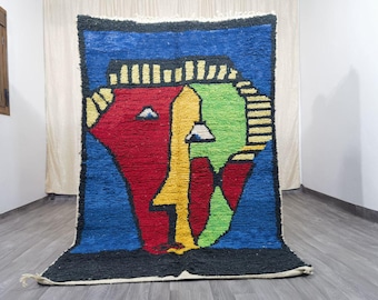 Handmade Wool Moroccan Rug – Bohemian Shag Rug