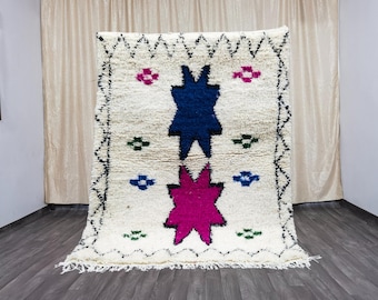 Multicolored Boujaad Rug - Authentic Berber Moroccan Wool Rug
