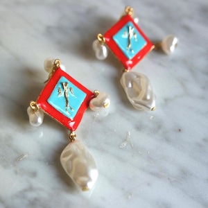 Koi fish earrings, fish jewellery, lucky jewellery, good luck jewellery, fish earrings, free shipping, gift for her, birthday gift