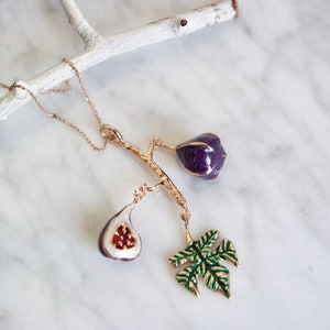 Buy Fig Leaf Necklace Online In India Etsy India