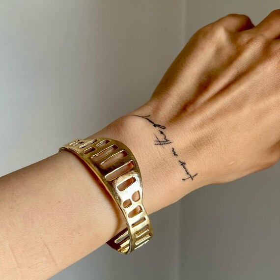 Cuff bronze bracelet geometric bracelet vintage bracelet free shipping gift for her birthday gift unisex bracelet