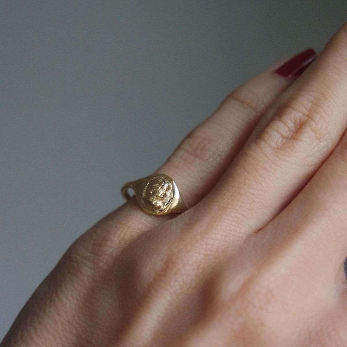 Signet Pinky Ring - Gold Signet Rings — All The Brilliants