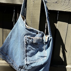 デニムリメイクバッグ Triangle shoulder bag 楽天市場】トートバッグ / 公式 CUBE SUGAR 8ポケットリメイク