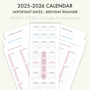Pocket Planner 2025 2026, pocket planner inserts, pocket planner organizer, pocket planner template, pocket planner inserts printed