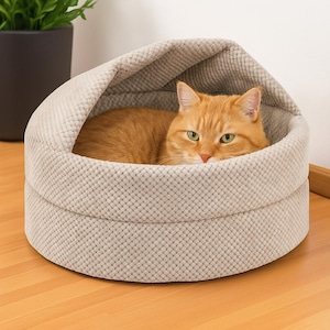 Handmade Cat & Dog Cave Bed – Cozy Enclosed Cat Bed House, Small Dog Bed, Modern Dog Bed, Indoor Pet Cat Furniture, Gift for Cats and Dogs