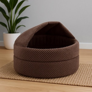 Modern Cat & Dog Cave Bed – Cozy Enclosed Pet Bed House, Warm Handmade Indoor Cat Dog House, Minimalist Small Dog Bed, Gift for Cats Dogs
