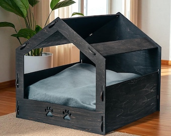 その他 cat and dog house. Modern Wooden Cat & Dog House – Handmade Indoor Pet House