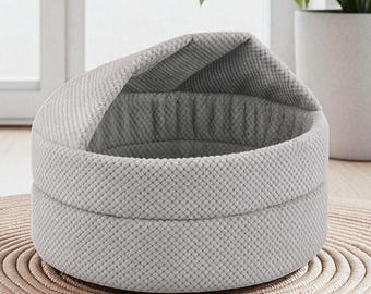 Modern Cat & Dog Cave Bed – Cozy Enclosed Cat Dog House, Indoor Modern Pet Bed, Handmade Dog Cat Bed, Small Dog Cat Furniture, Gift for Pets