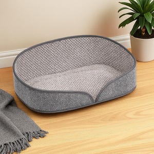 Modern Felt Cat & Dog Bed – Handmade Washable Cozy Pet Bed, Small Dog Bolster Bed, Self-Warming Luxury Cat Dog Bed, Orthopedic Gift for Pets
