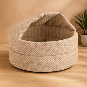 Handmade Cat & Dog Cave Bed – Cozy Enclosed Cat Bed House, Small Dog Bed, Modern Dog Bed, Indoor Pet Cat Furniture, Gift for Cats and Dogs