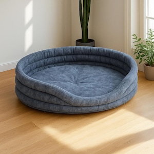 Orthopedic Cat & Dog Bed – Washable Bolster Pet Bed, Cozy Small Indoor Dog Cat Bed, Durable Handmade Modern Dog Cat Bed, Gift for Cats Dogs