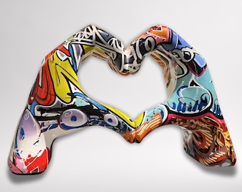 Heart in Hand Sculpture – Modern Love Statue for Home Decor and Gift Ideas