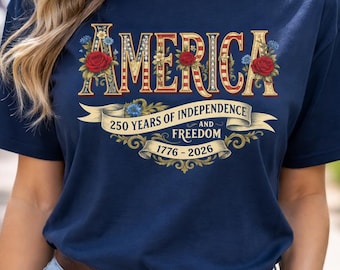Camiseta Comfort Colors USA 250 Años de Libertad, Camiseta Patriótica América 250, Camiseta del 4 de Julio, Camiseta Vintage del Día de la Independencia de EE. UU., Camiseta de América