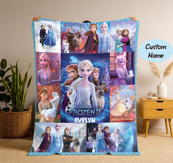 寝具 Disney アナと雪の女王 エルサ 大判 ゴブラン織 ブランケット 140cm