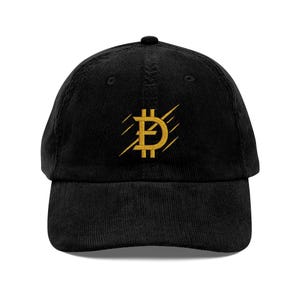 Crypto Dad Hat, Dogecoin  Luxury Embroidered Cap for Investors, Web3 Enthusiasts, Doge Cap, Adjustable Corduroy Baseball Hat, Investor