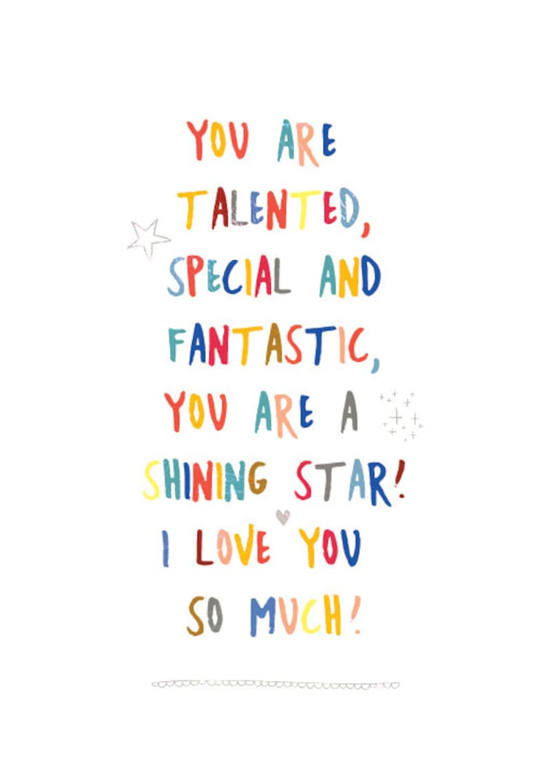 YOU ARE FANTASTIC Positive Psychology Series Art Print // Positive