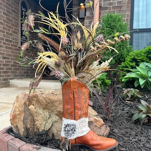 Western Boot Floral Arrangement