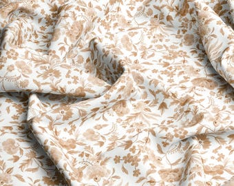Piccoli fiori VISCOSA 100% Viscosa stampata ecologica, Tessuto in viscosa a fiori per bambini, Leggero e delicato, tagliato su misura, Larghezza metro 145 cm /57"