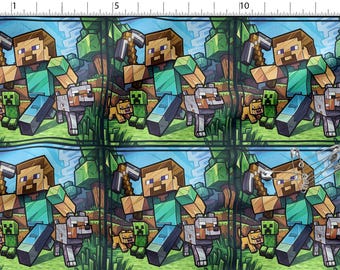 Tela de algodón 100 % con estampado ecológico, de alta calidad, cortada a medida, 150 cm de ancho (60").