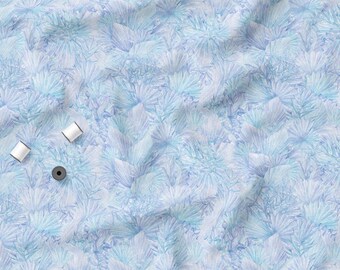 Baumwolljersey Pastell Blumen, Eco-Print, marokkanisches Muster, Blumen Stoff, dehnbar, Meterware Meterware 145 cm/57"