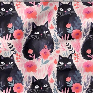 Crazy Cats Cotton 100%, Eco-print, Printed Cotton Fabric, Sweet Cats Fabric, High Quality Fabric, By The Yard Metre Width 150cm /60&quot;