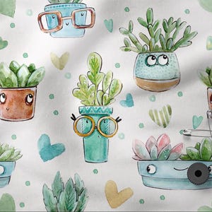 Kaktus print bettwsche - Etsy.de