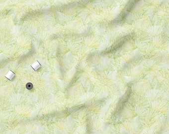 Baumwolljersey Pastell Blumen, Eco-Print, marokkanisches Muster, Blumen Stoff, dehnbar, Meterware Meterware 145 cm/57"