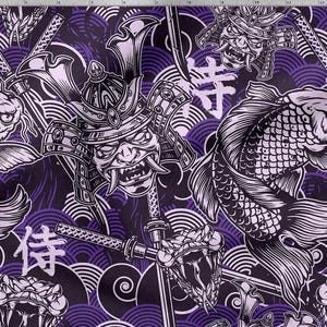 Japan Style Cotton 100%, Eco-print, Printed Cotton Fabric, Samurai Japanese Fabric, High Quality Fabric By The Yard Metre Width 150cm /60&quot;