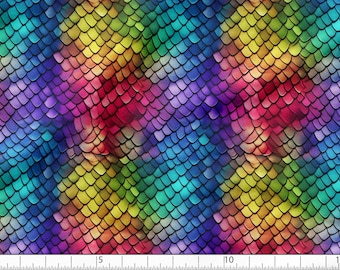 Dragon Scales Cotton 100%, Eco-print Fabric, Scales Printed Cotton Dragon Skin Fabric, High Quality Fabric By The Yard Metre Width 150cm/60"