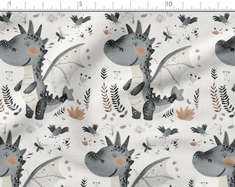 Cute Dragon Cotton Fabric 100%, Eco-print, Printed Cotton Fabric, dragons Fabric, High Quality, By The Yard Metre Width 150cm /60"