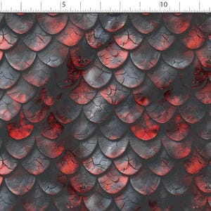 Drachenschuppen Baumwolle 100%, Eco-Print Stoff, Schuppen bedruckte Baumwolle Tier Stoff, hochwertige Baumwolle, Meterware Meterware 150 cm / 60"