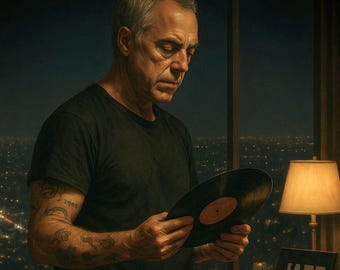 Harry Bosch Jazz Vinyl Wall Art – Detective Noir Poster | Blue Note Style Print for Music Fans & Crime Drama Lovers