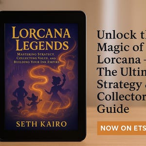 Lorcana Legends Strategie-Handbuch | Disney TKG Digitales Buch | Decksbau, Seltene Kombinationen, Sammler Strategie eBook & Osterei zum Downloaden