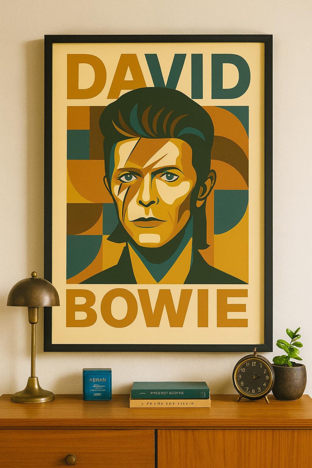 David Bowie Pop Art Poster: Retro Ziggy Stardust Music Decor - Etsy