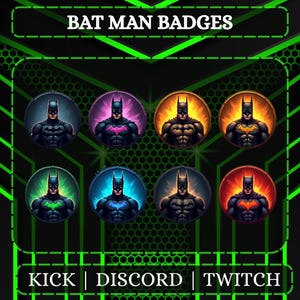 Character Sub Badges For Twitch, YouTube, And Kick | Fictional Badges | Sub Badges | Bit Badges | Twitch Graphics.