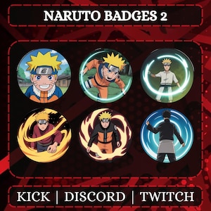 Twitch Anime Sub Badges | Designed For Twitch, Kick And Mixer | Character Badges | Twitch Sub Badges | Stream Badges.