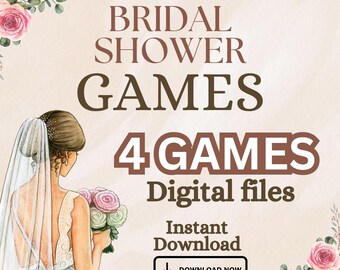bridal shower games bundle, bridal shower family feud game , bridal shower games, minimalist printable bachelorette game, instant download