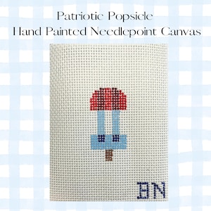 Patriotic Needlepoint Canvas|Patriotic Needlepoint|4th of July Needlepoint|Summer Needlepoint|13 Mesh Beginner Needlepoint|Needlepoint Mini
