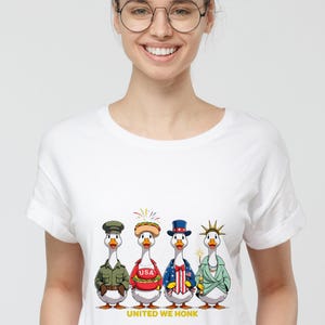 Funny Usa Goose Shirt For 4Th Of July, Memorial Day, American Flag Silly Goose Tee, Patriotic Comfort Colors Shirt