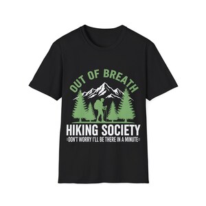 Out Of Breath Hiking Club Funny Hiking Graphic Tee, Adventure Shirt For Hikers, Hiking Club T-Shirt, Outdoor Gift Idea