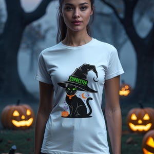 Undercover Witch Shirt Gothic Halloween Sweatshirt, Vintage Spooky Shirt, Street Fashion Gift For Her, Halloween Women Top