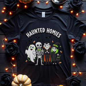 Halloween Homies Shirt, Spooky Season Horror Shirt, Slasher Thug Life Halloween Tee, Funny Halloween Characters Top