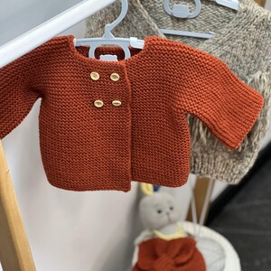 Personalized Hand Crochet Baby Cardigan, Cute Knit Baby Clothes, Toddler Sweater, Adorable Baby Shower Gift Idea, Newborn up to 3 Years
